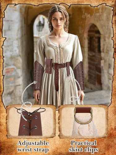 Bolsa de cinto renascentista bolsa cintura clipe saia - acessórios de fantasia vintage medieval cour