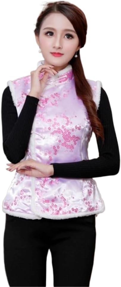 LIXINGHEITANG Qipao Suit Year Chinese Style Thicken Vest Traditional Evening Party Wedding Cheongsam Retro Satin Dress