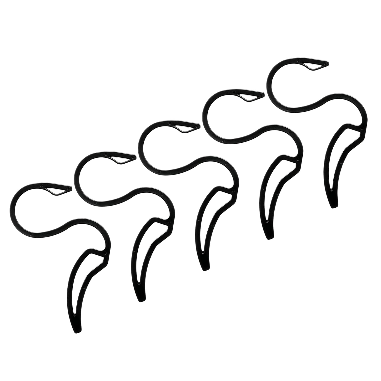 Tsophreniq S Shape PP Hangers for Hoodies with Nonslip Design and Space Saving Stackable Feature Nonslip Shoulder Hangers