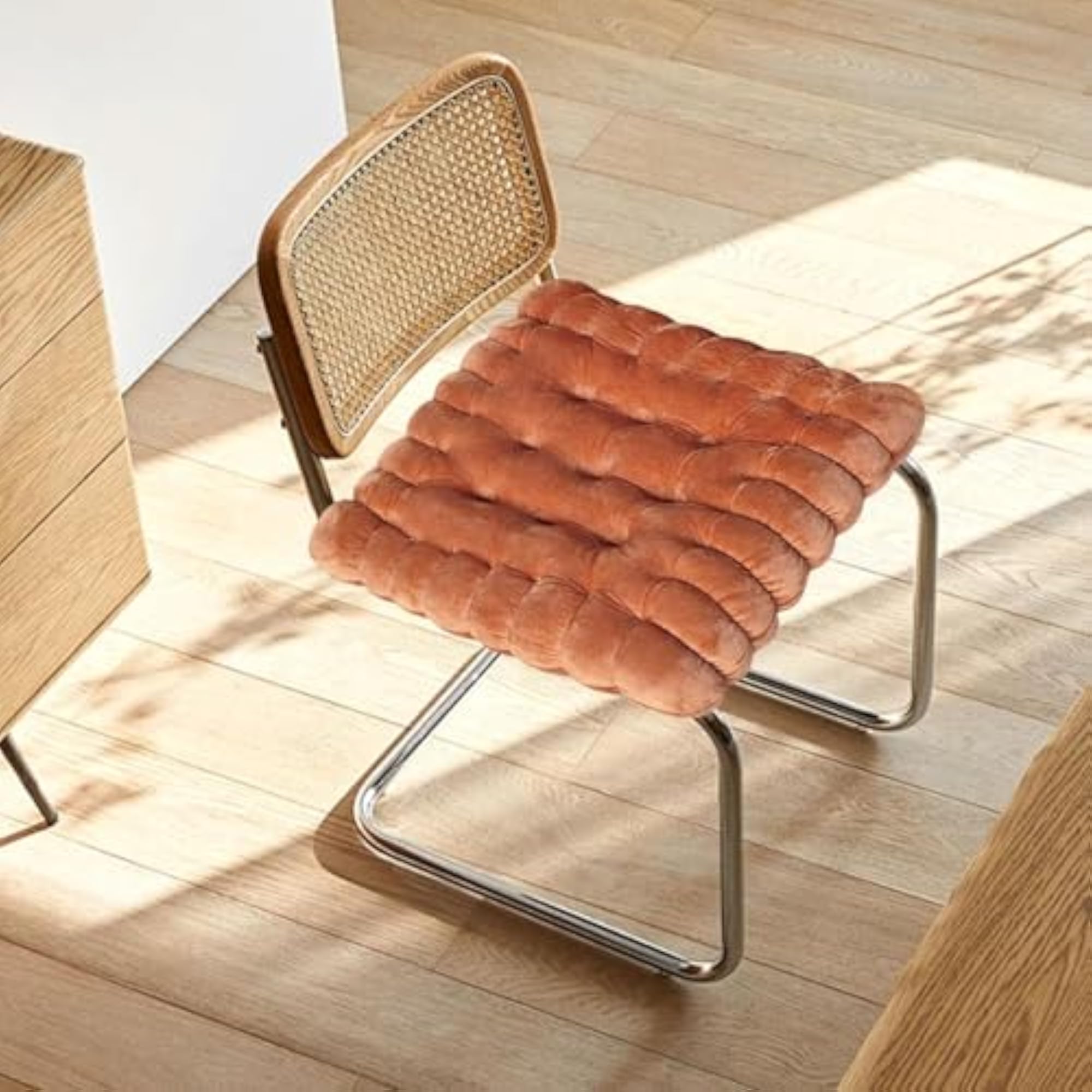 Cute Biscuit Shaped Floor Pillow Cushion in Brown