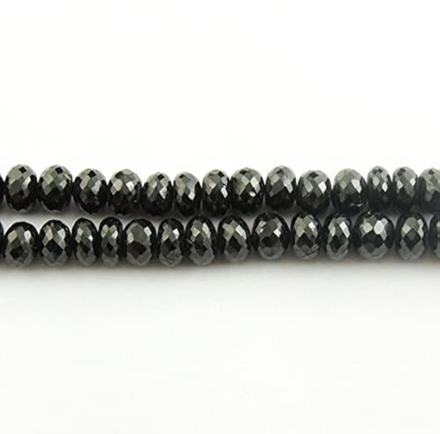 Perles onyx noir facettées pour atelier de création de bracelets bohèmes