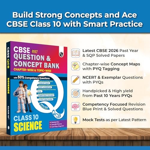 Image of PW CBSE Question & Concept Bank Class 10 Science 2027 Chapterwise & Topicwise | NCERT Exemplar Concept Maps PYQs Mock Test 50% Competency Based ... By Rakshak Sir, Samridhi Mam, Sunil Vijay Sir