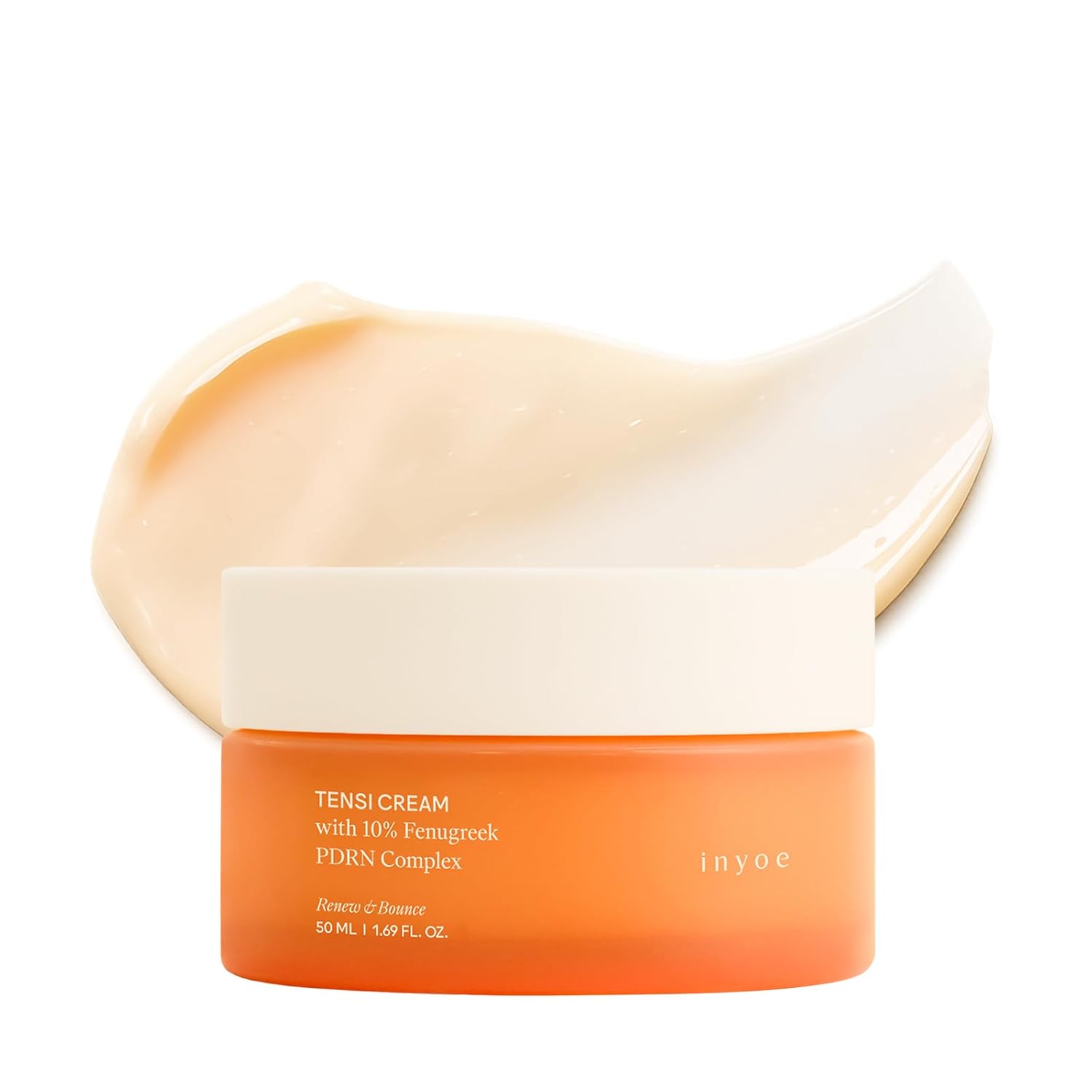 Tensi Cream with 10% Fenugreek PDRN Complex, Firming Daily Moisturizer for Sensitive Skin, Peptides, Centella, Squalane, Korean Skin Care, 1.69 fl oz