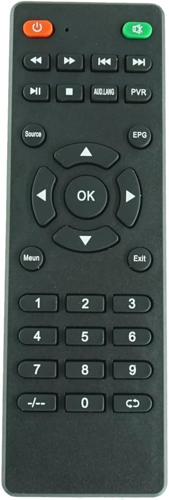 Vista mill-qrib minn quddiem view of the remote control buttons