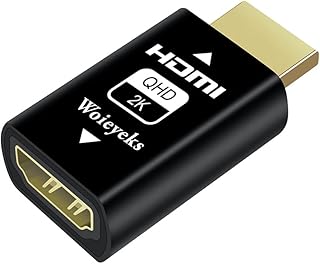 HDMI edid Emulator passthrough-1920x1080@60Hz Default Resolution-HDMI Dummy Plug Headless Ghost Display Emulator for HDMI Switches/Extender/AV Receiver/Video Splitters etc