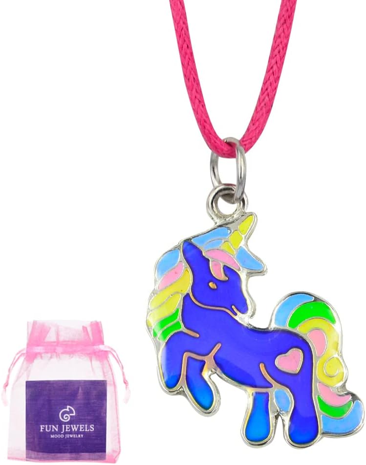 Fairy Tale Cute Unicorn Pendant Color Change Mood Necklace Gift For Girls - Image 8