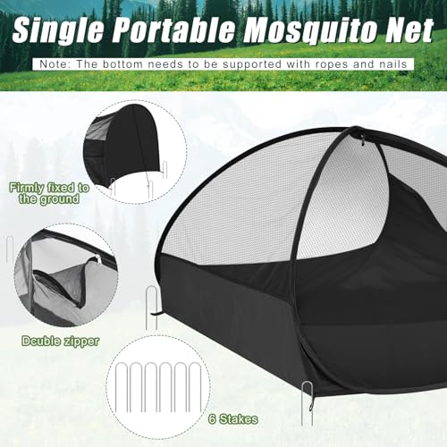 2 Carpas pop-up contra mosquitos para 1 persona miniatura 3
