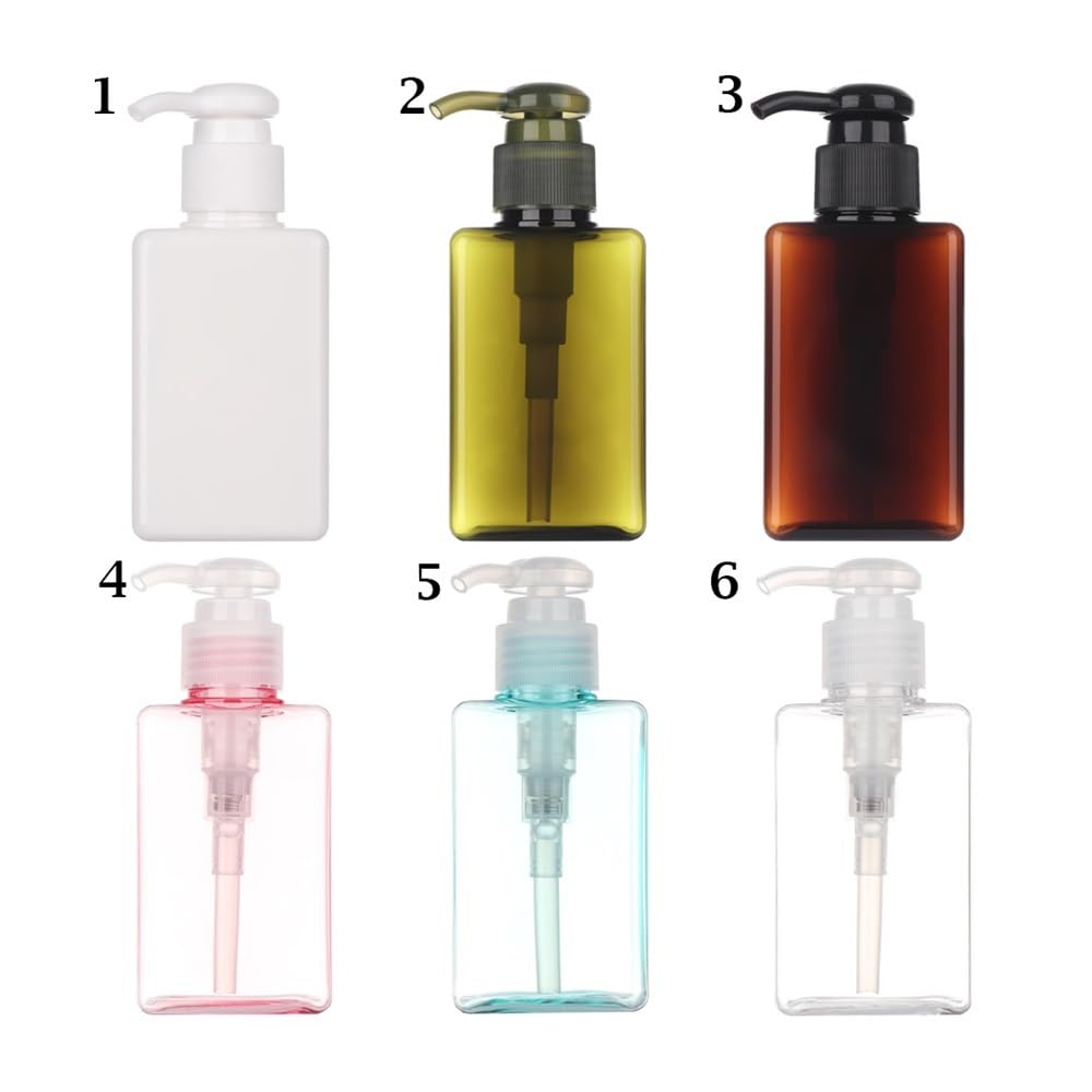 Botellas vacías exprimidas con bomba de 100 ml, botella de espuma de jabón, dispensador de cosméticos, contenedor de líquido PET, botella de viaje (marrón, 10 unidades)