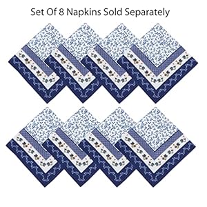 Home Bargains Plus Square Fabric Napkins, Set of 8 Napkins, Blue Provence Rooster, Wrinkle, Water and Stain Resistant Country Provence Fabric Napkins, Farm Home Bargains Plus Square Fabric Napkins Set of 8 Napkins Blue Provence Rooster Wrinkle Water and Stain Resistant Country Provence Fabric Napkins Farm
