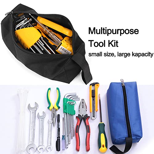 Jiteyou 5 Pack Canvas Tool Pouch Of Two Sizes, Tool Pouches With Zipper thumb #2