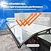 HIAPES Awning for Door Entrance, Awnings for Doors, Window Awnings Exterior Polycarbonate Cover Outdoor Front Door Patio UV/Rain/Snow Protection, Door Awnings Exterior for Porch/Patio/Deck