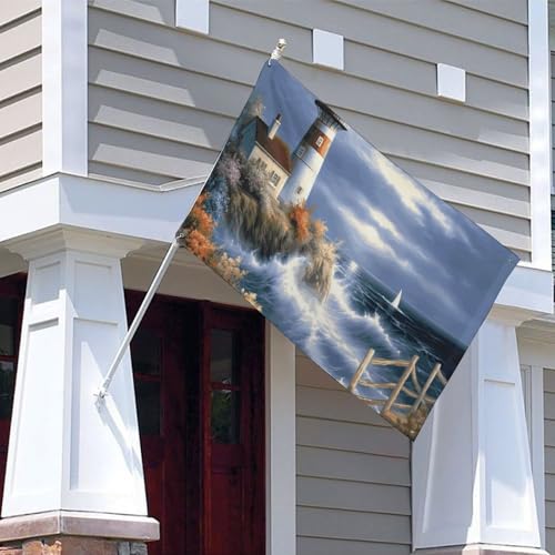 Drapeaux décoratifs intérieurs extérieurs de qualité supérieure style phare - 5