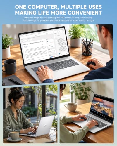 Image of HP 17.3 inch FHD Student Laptop Computer-Intel 8core i3-N305 16GB RAM 512GB SSD