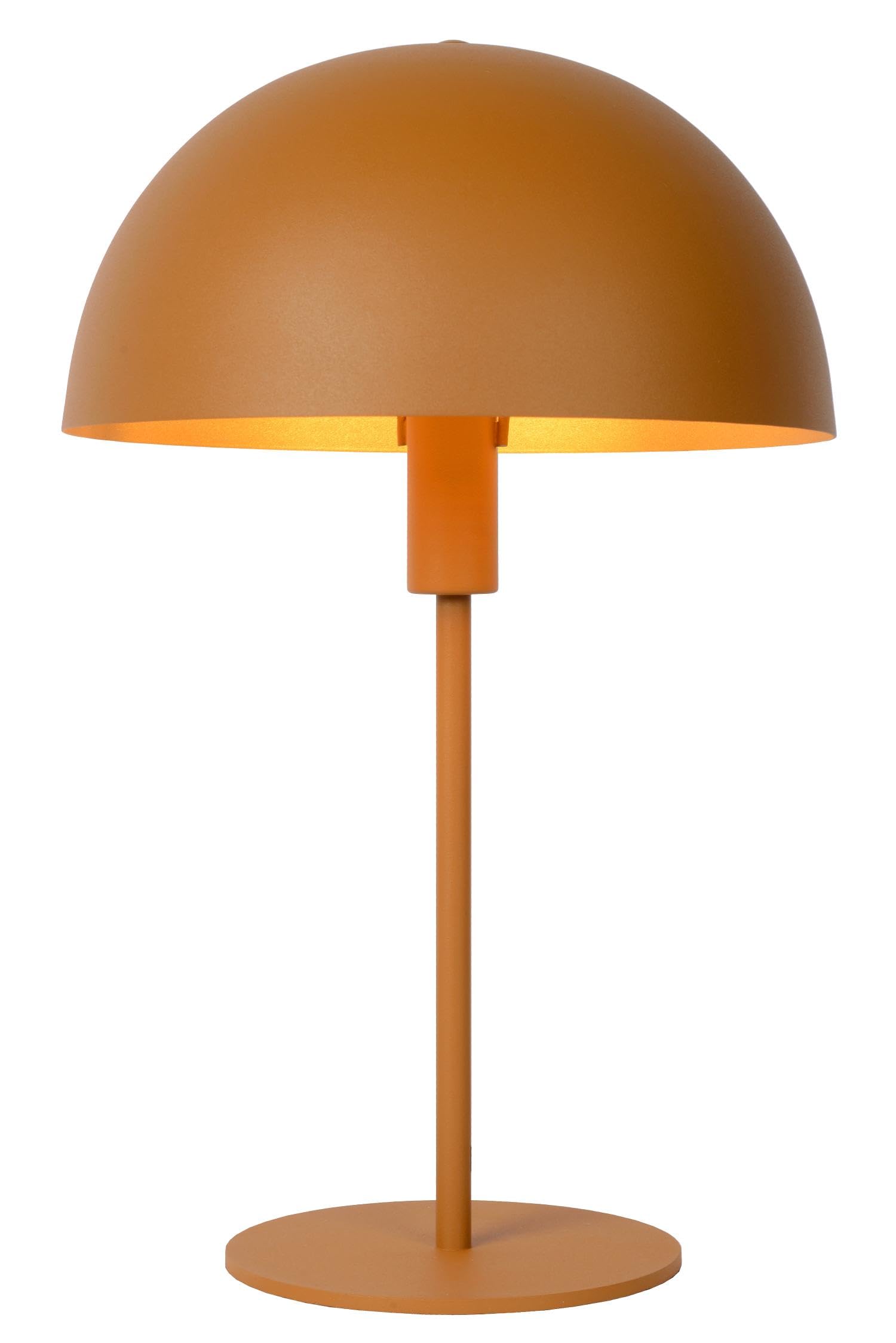 LUCIDE SIEMON - Lámpara de mesa - Ø 25 cm - 1xE14 - Ocre