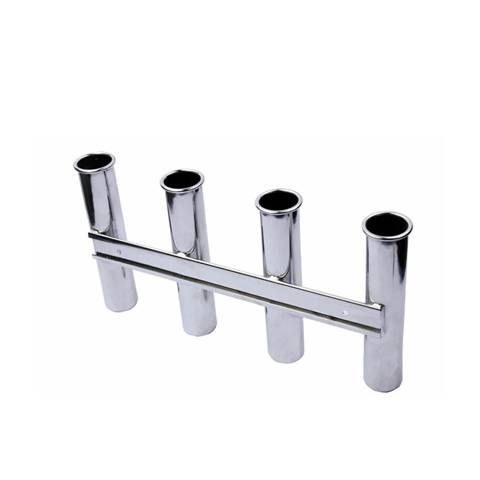 Portacanne da barca 4 porta asta del tubo triplo in acciaio inox verticale multiuso for la canna da pesca in acciaio da pesca in stile appeso a muro for yacht for barche