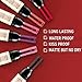 SOVONCARE MANZIMIAO 6 Colors Matte Liquid Lipstick, Wine Lip Tint Waterproof Natural Long Lasting Lip Gloss Mini Make Up Lip Sticks Wine Bottle