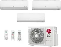 Ar Condicionado Multi Split Inverter 30000 Btus Lg (2x9000 + 12000) Quente/frio Z4uw30gfb1.awgzbr3-220v