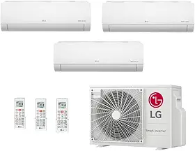Ar Condicionado Multi Split Inverter 30000 Btus Lg (2x9000 + 12000) Quente/frio Z4uw30gfb1.awgzbr3-220v