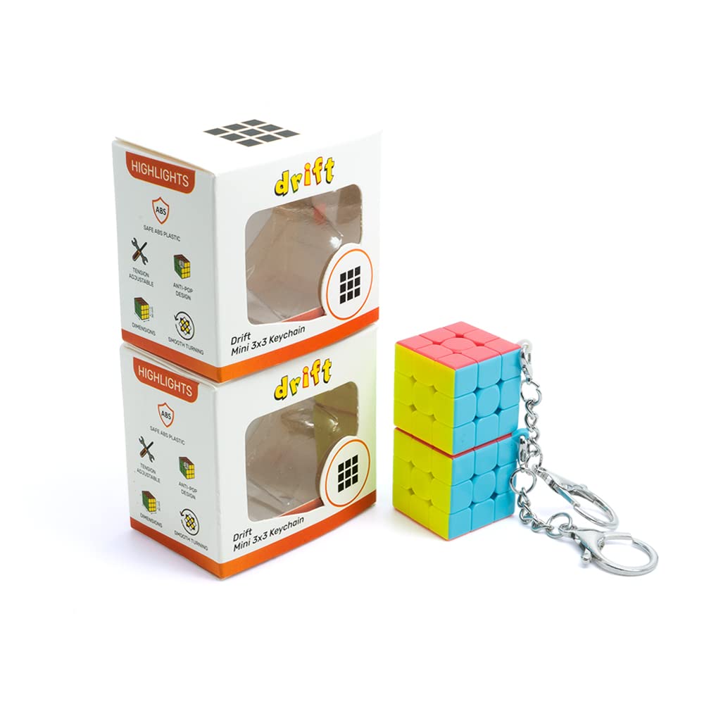 Cubelelo Drift Mini 3x3 Keychain Combo (Pack of 2) Magic Cube Puzzle | Portable Speedcube Set for Kids & Adults | Fun & Durable Keychain Cubes | Perfect On-The-Go Puzzle (B09B7556K2) Amazon Price History, Amazon Price Tracker