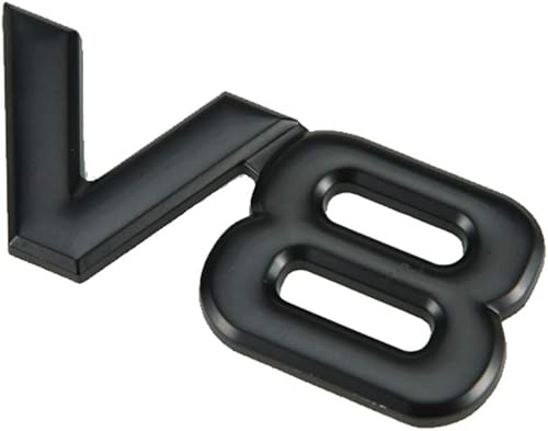 Miniatura 4 de DSYCAR V8 - Adhesivo metálico 3D para automóvil, calcomanía de metal V8 para camión, accesorios de repuesto (V8-negro)