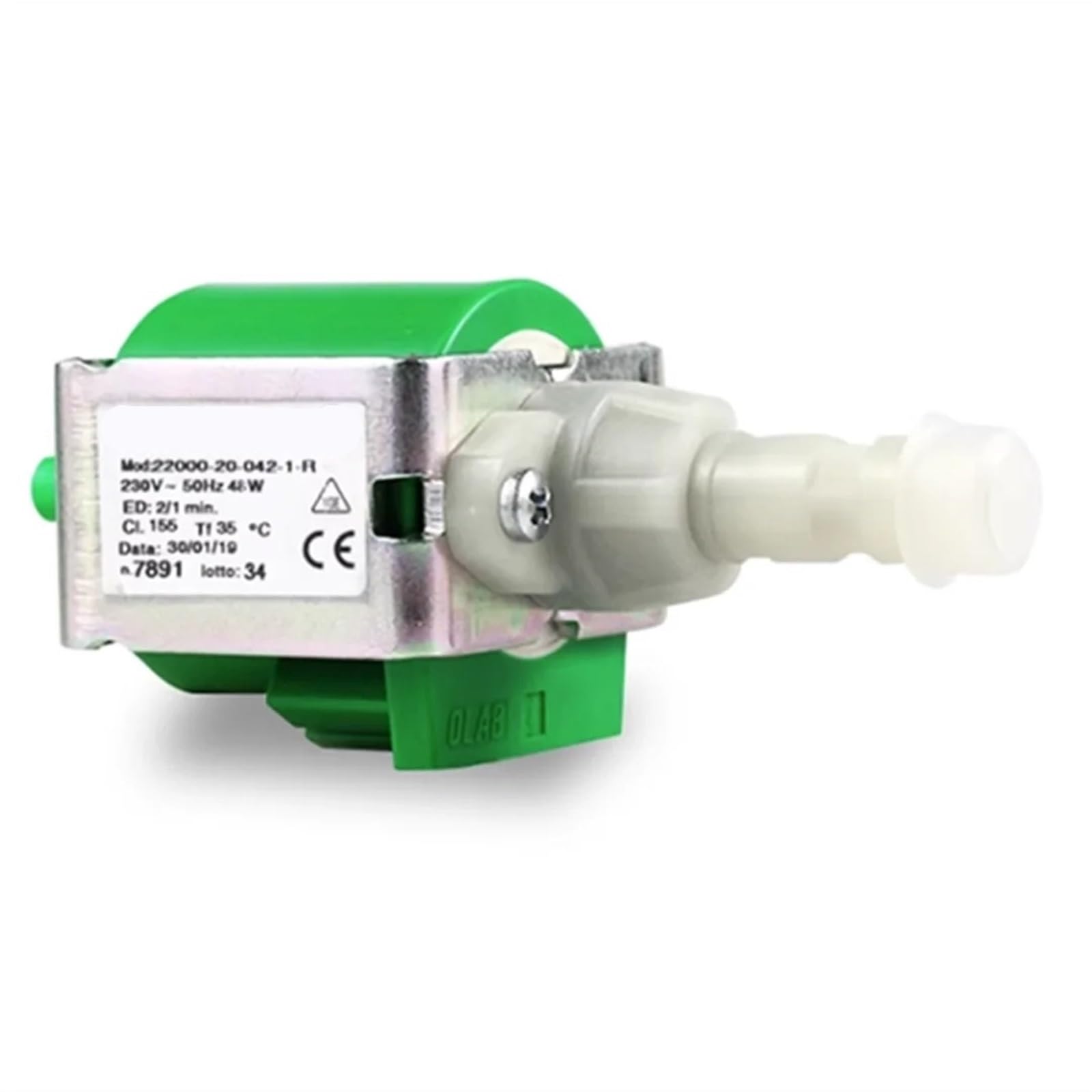 Bomba de agua solenoide for máquina de café expreso, 22000-20-042-1-R, 230 V, 48 W