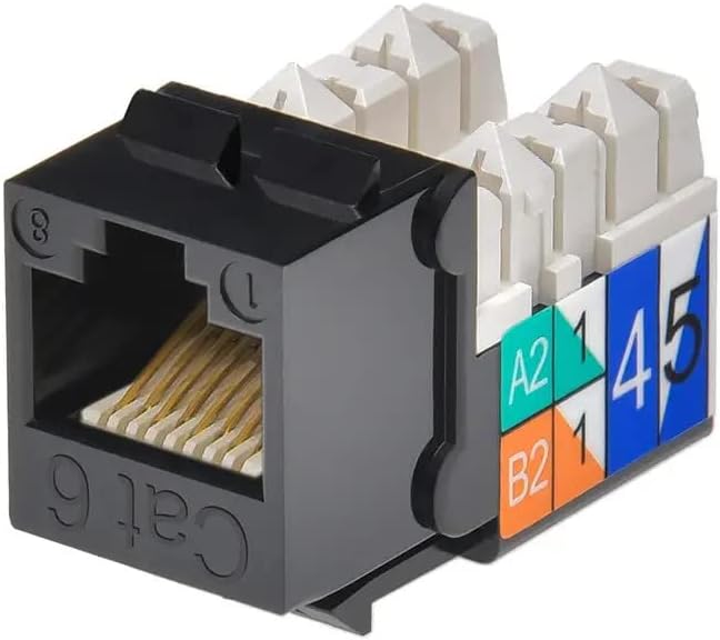 MonopriceCat6�Punch Down Keystone Jack - Black