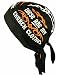 Buy Caps and Hats Christian Doo-Rag with Sweatband Motorcycle Skull Cap Bikers Do-Bandana (These are My Church Clothes Tribal Orange)