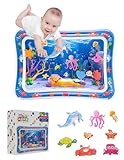Baby Toys: Tummy time mat with Vibrant Colors for Baby 0 6 9 12 18 Month Old | Inflatable Tummy time Water Play mat Supports Sensory Development, Strengthen Muscles