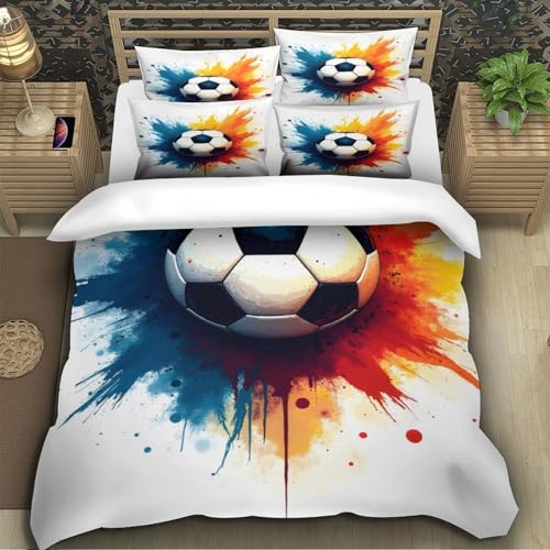 Parure de lit foot 3D hypoallergénique en microfibre douce - 5