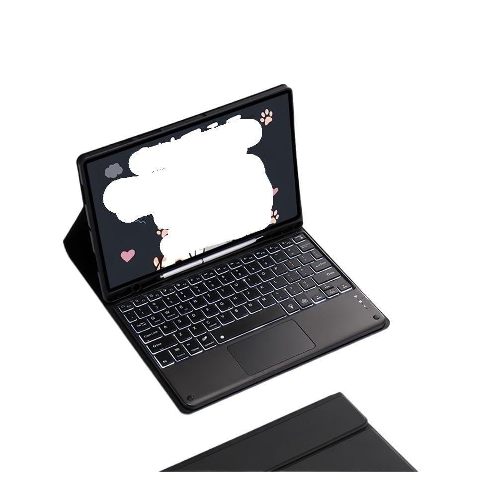Housse clavier magnétique Samsung Tab S9 S10 portable noir - 6