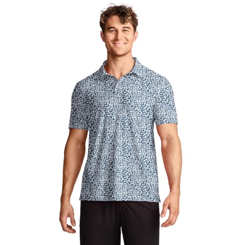 Jockey Men's Activewear EverActive Polo, Candace Floral, M