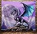 NYMB Medieval Fantasy Theme Wall Art Home Decor, Purple Dragon Tapestry Wall Hanging for Bedroom Living Room Dorm, (60X40in)