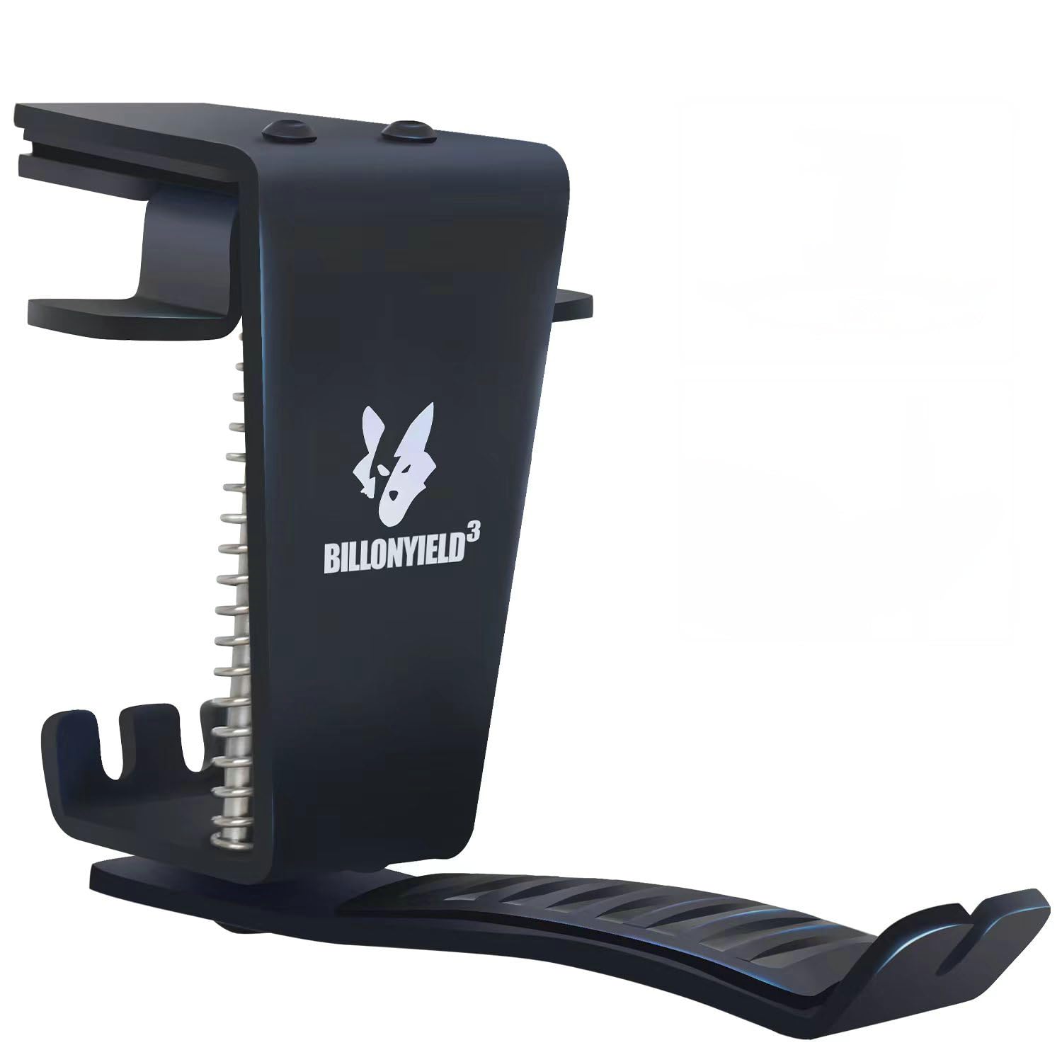 Berlxua Headset Headphone Hook Holder Hanger Mount, Headphones Stand for Desk, Headphone Clamp Under Desk Design with Adjustable & Rotating Arm Clamp