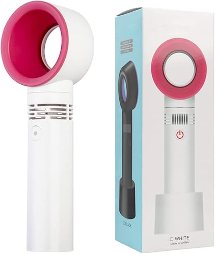 Miniatura 1 de Portátil de mano de refrigeración sin aspas Ventilador USB Mini ventilador de escritorio Ventilador sin aspas recargable silencioso 3 engranajes