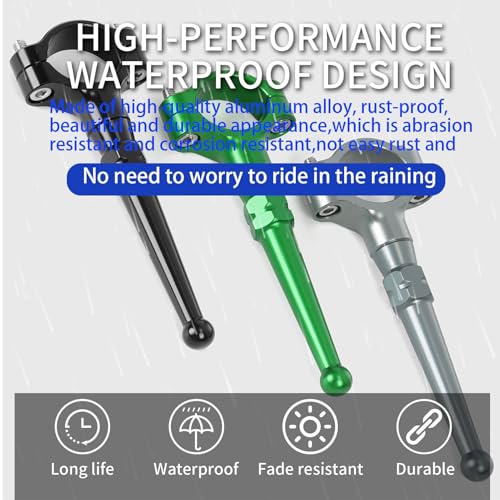 Image of WOOGA Motorcycle Stand Kickstand Extension Kit Foot Pedal Side Support universual for HO&N&DA for Ka&wa&sa&ki for Su&zu&ki most motorcyle foot support rod diameter 19mm-23mm (Black)
