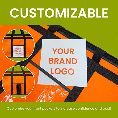 Nz Home 3Xl Insulated Bag For Food Delivery & Grocery Shopping With Zippered Top, Black (1 Pack) #TOP4