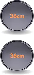 Kit 2 Forma De Pizza Assadeira Redonda 36cm Antiaderente Salgados