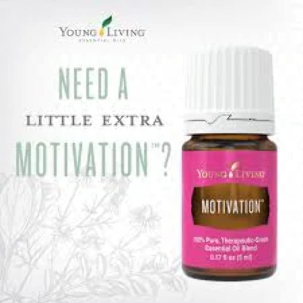 Young LivingMotivation Essential Oil 5 ml | Aromatherapy for Positive Mindset & Boosting Productivity | 100% Pure & Premium-Grade | Ideal for Massage, Meditation, & Diffuser