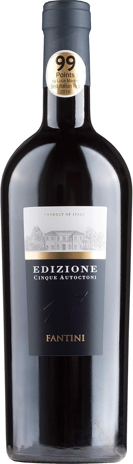 Fantini Edizione Cinque Autoctoni - Elegeanter Rotwein mit fünf autochthonen, einheimlischen Rebsorten (1x 0,75l)