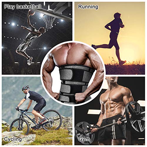 Espartilho de neoprene masculino para treino com modelador de cintura e modelador de suor para sauna