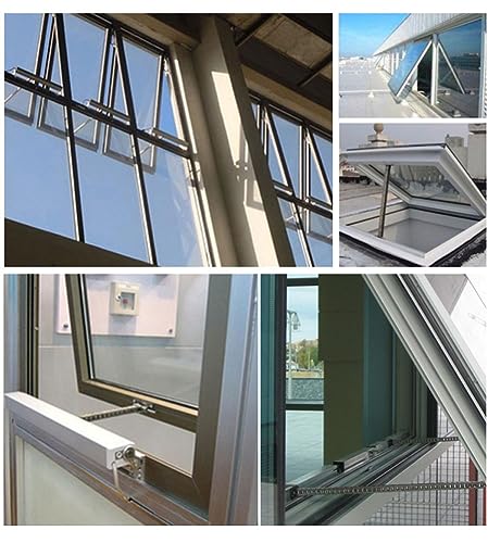 Actionneur d'ouverture de fenêtre électrique 24 V - Système de chaîne automatique pour battants et fenêtres de toit - 300 mm-800 mm - Ascenseur idéal pour la ventilation de toit et les solutions