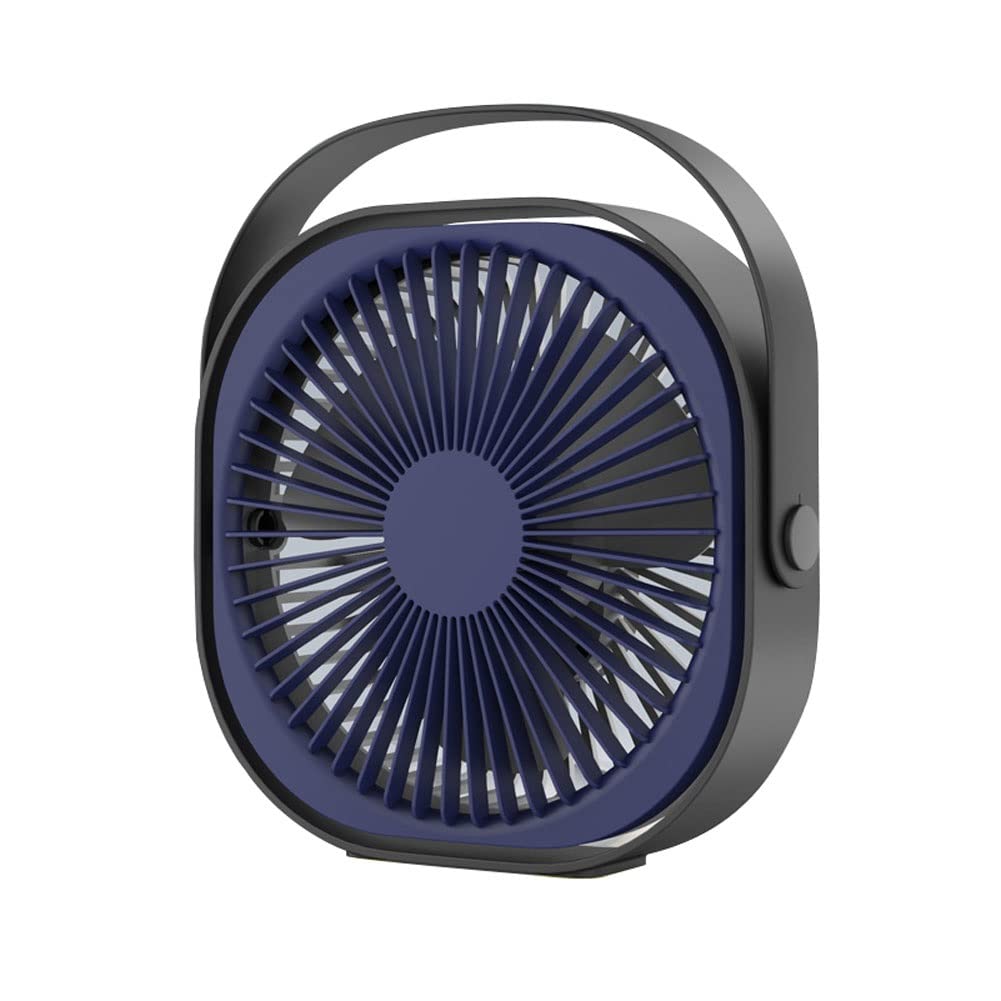 Feigao Blue 4000Mah Portable Fan,Usb Battery Operated Fan,Mini Rechargeable Fan Quiet Fan,For Travel/Commute/Makeup/Office (Color : )