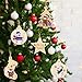 MELLIEX 40pcs Rodajas de Madera de Navidad, Círculos Rodajas de Madera Manualidades...