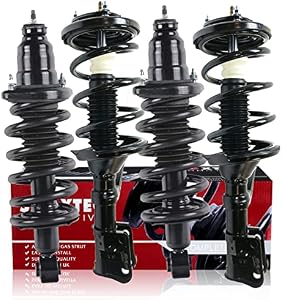 Shoxtec Full Set Complete Strut Assembly Replacement for 2003-2006 Honda Element Coil Spring Assembly Shock Absorber Repl.171101LR 172136 172135