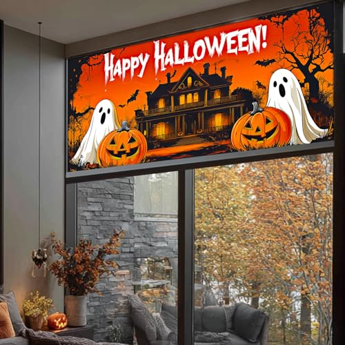 Vinilo decorativo de ventana para Halloween 39.3x17.7 pulgadas miniatura 5
