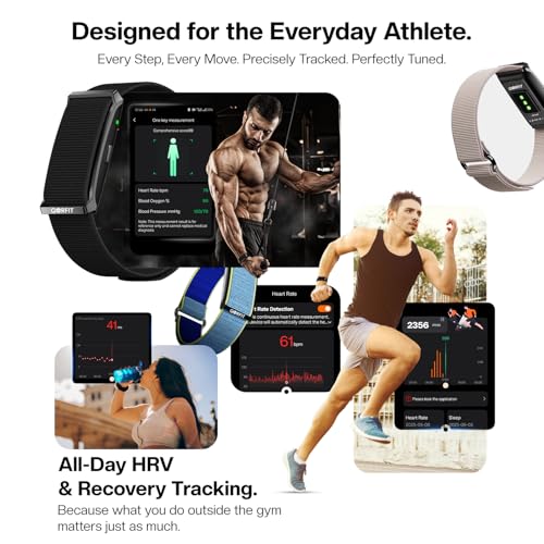 Image of Pulse Smart Band for Men & Women, 24 /7 Health & Fitness Tracker with HRV, BP, Stress & Sleep Monitor, 127+ Sports Modes, Upto 45 Days Battery, IP68 Waterproof, No Subscription Needed