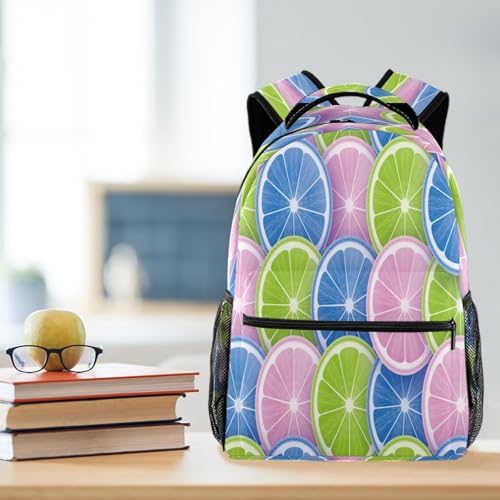 Sac à dos de voyage décontracté style Pop Color pour les sorties des adolescentes