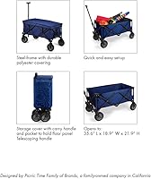 Vista 7 de Picnic TIME NCAA Unisex-Adult NCAA Adventure Wagon Portable Utility Wagon