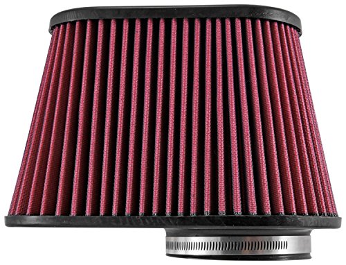 Airaid 721-128 Universal Clamp-On Air Filter: Oval Tapered; 4.5 Inch (114 Mm) Flange Id; 7.375 Inch (187 Mm) Height; 11.5 X 7 Inch (292 Mm X 178 Mm) Base; 9 X 4.5 Inch (229 Mm X114 Mm) Top #TOP7