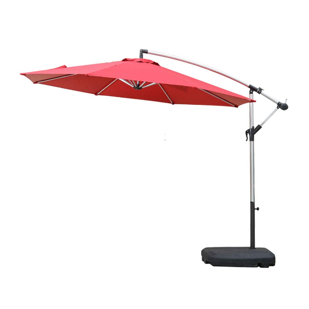 Parasol rzymski w stylu europejskim Parasol ogrodowy z korbą ręczną Aluminiowa markiza Nadaje się do plaży Basen Dziedziniec Taras Składany parasol zewnętrzny(KHAKI)